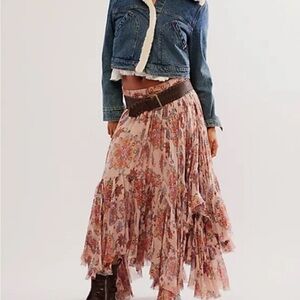 Free People One Clover Printed Skirt